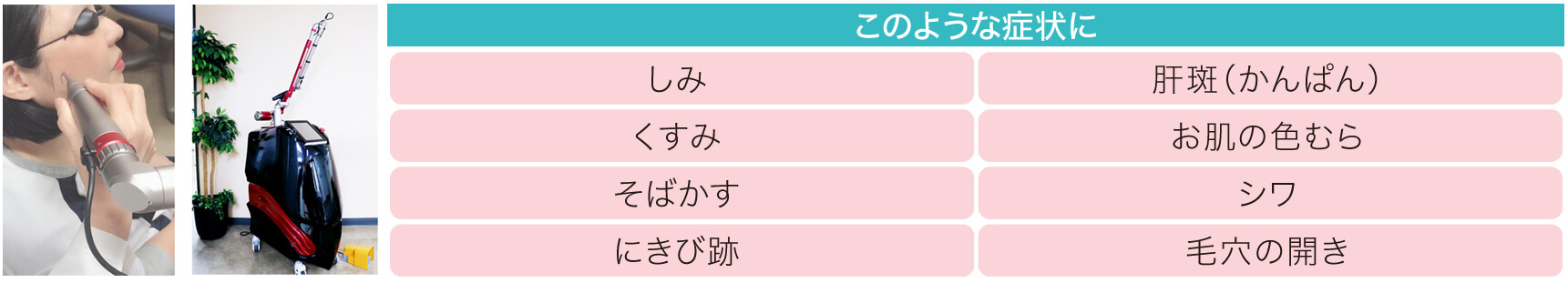 シミ・イボ治療にピコレーザー